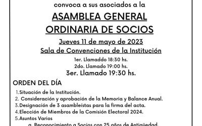 Asamblea Anual General de Socios