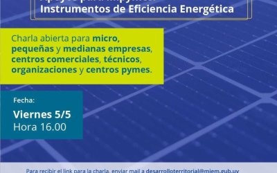 Taller virtual informativo: Apoyo para micro, pequeñas y medianas empresas para la incorporación de medidas de eficiencia energética