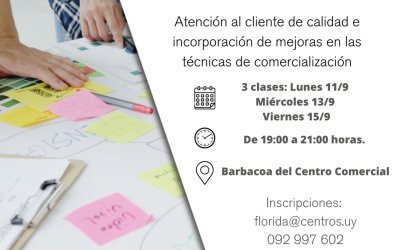 Taller: Estrategia comercial y fidelización de clientes.