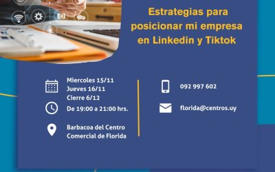 Taller: Estrategias para posicionar mi empresa en Linkedin y Tiktok.