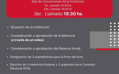 Asamblea Anual de Socios.