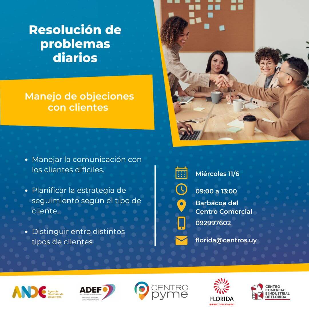 Resolución de problemas diarios, objeciones con clientes