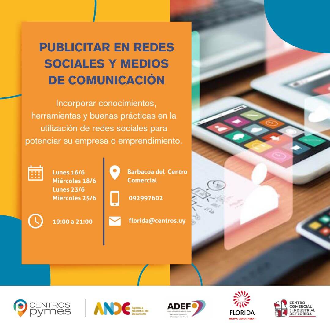 Publicitar en redes sociales y medios de comunicación