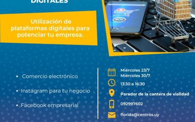 Taller: Cómo vender con éxito en plataformas digitales – 25 de mayo.